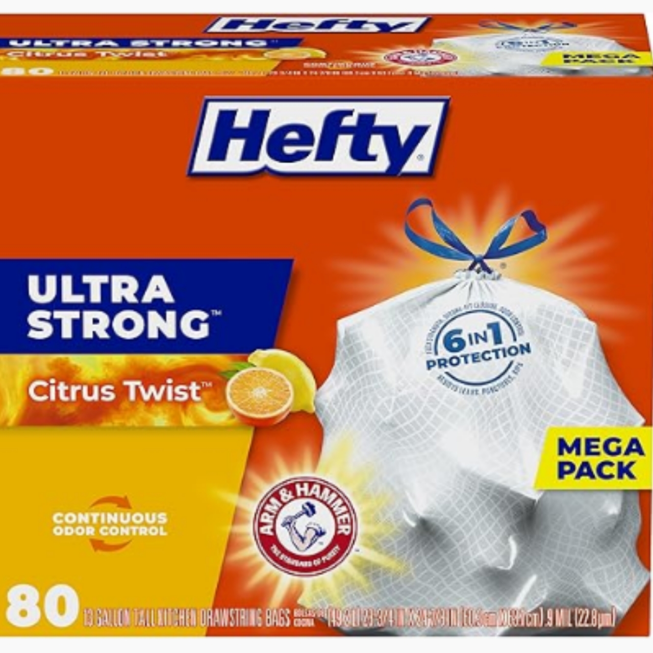 Hefty Ultra Strong 13 Gallon Trash Bags